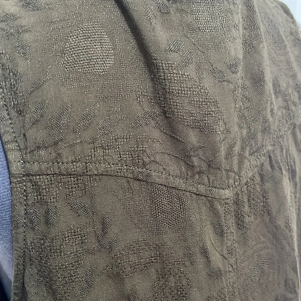 Anthropologie ECU Olive Green Shirt Dress Size XS - Picture 10 of 15